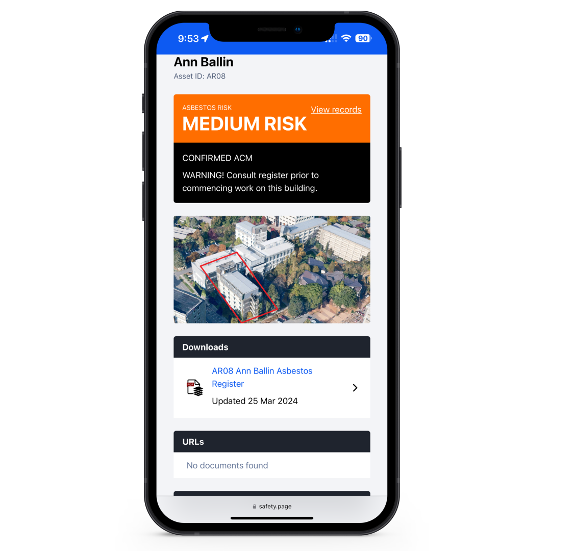 Mobile app interface