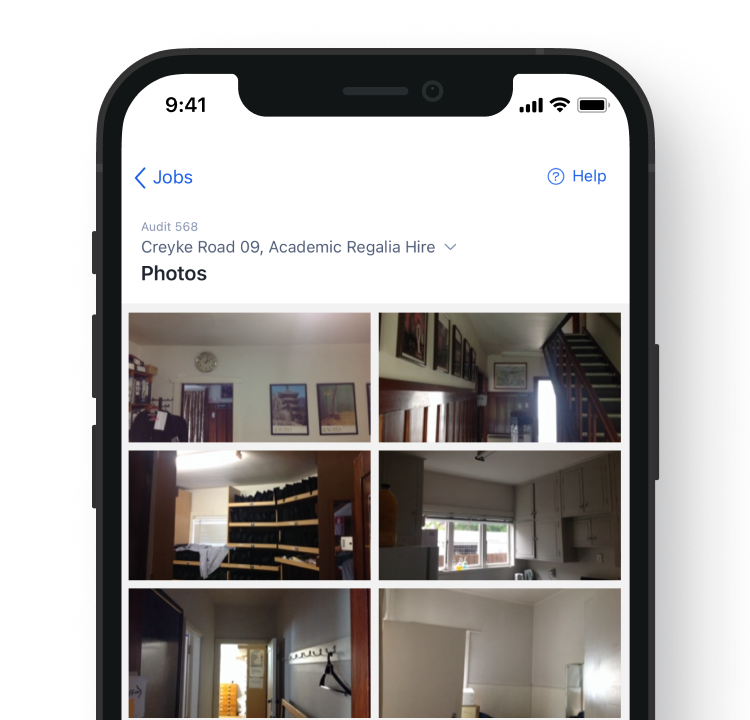 Mobile app interface