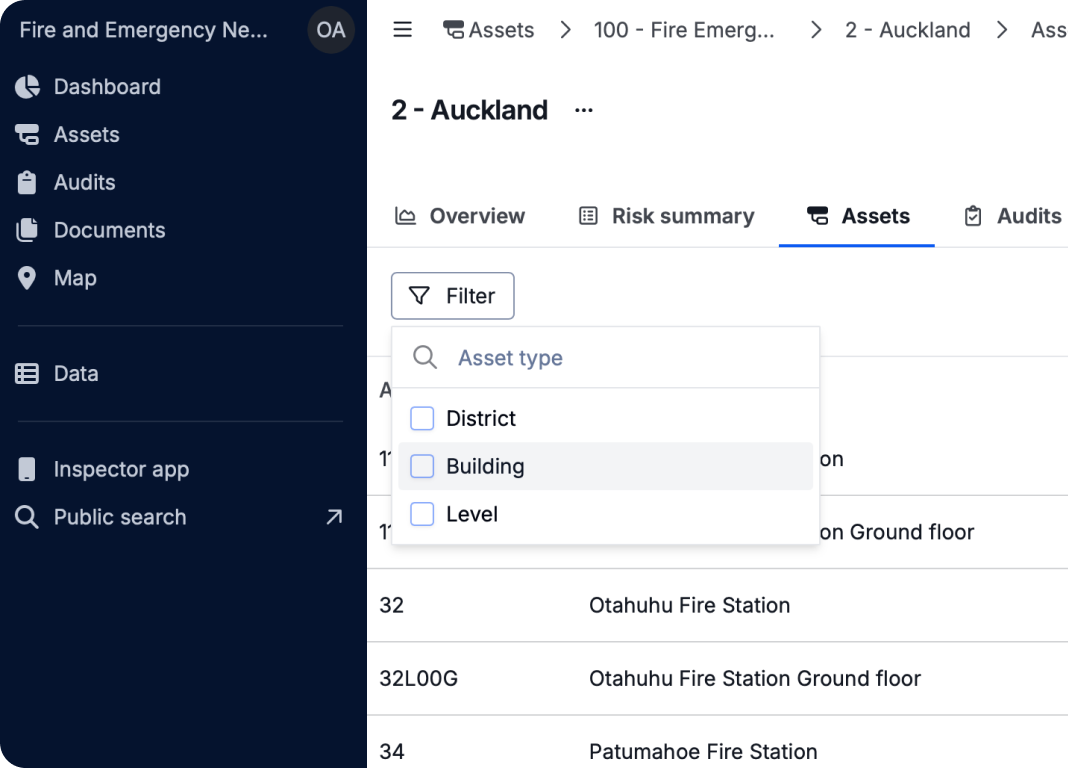 Mobile app interface
