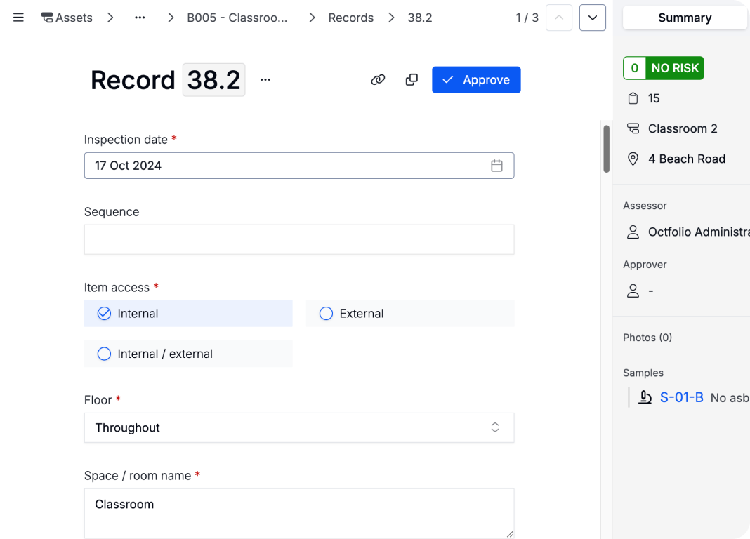 Mobile app interface
