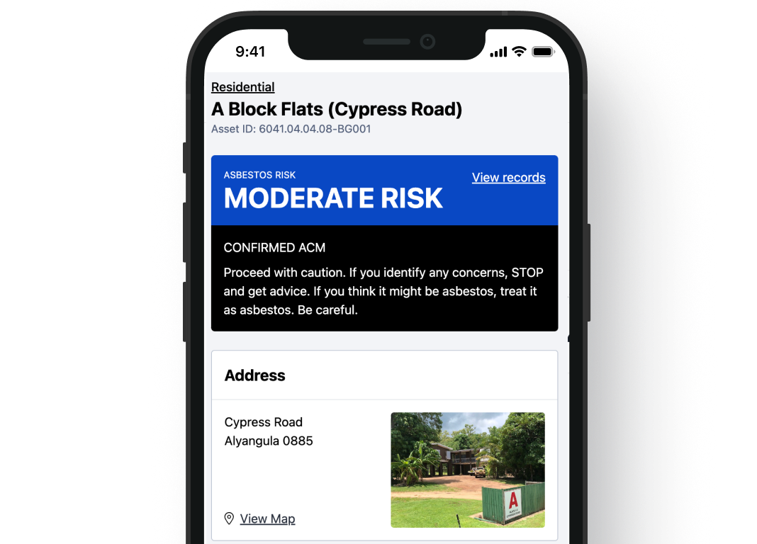 Mobile app interface